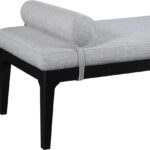 Priscilla Linen Textured Fabric Upholstered Bench