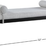 Priscilla Linen Textured Fabric Upholstered Bench