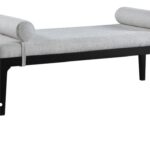 Priscilla Linen Textured Fabric Upholstered Bench