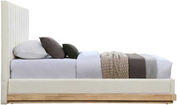 Emmet Chenille Fabric Upholstered Bed