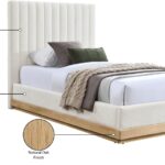 Emmet Chenille Fabric Upholstered Bed
