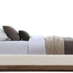 Emmet Chenille Fabric Upholstered Twin Bed