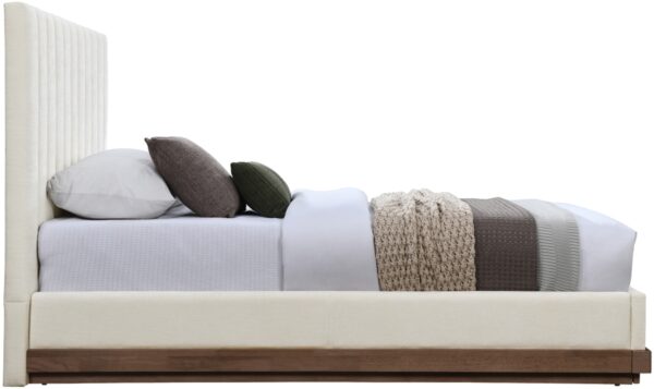 Emmet Chenille Fabric Upholstered Twin Bed