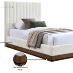 Emmet Chenille Fabric Upholstered Twin Bed