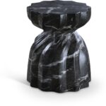 Caserta Marble Finish Indoor / Outdoor Concrete End Table