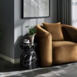 Caserta Marble Finish Indoor / Outdoor Concrete End Table