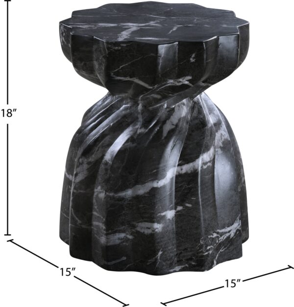 Caserta Marble Finish Indoor / Outdoor Concrete End Table
