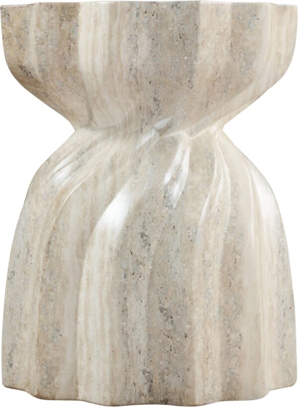 Caserta Travertine Finish Indoor / Outdoor Concrete End Table