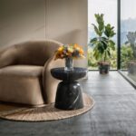 Avellino Marble Finish Indoor / Outdoor Concrete End Table