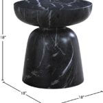 Avellino Marble Finish Indoor / Outdoor Concrete End Table