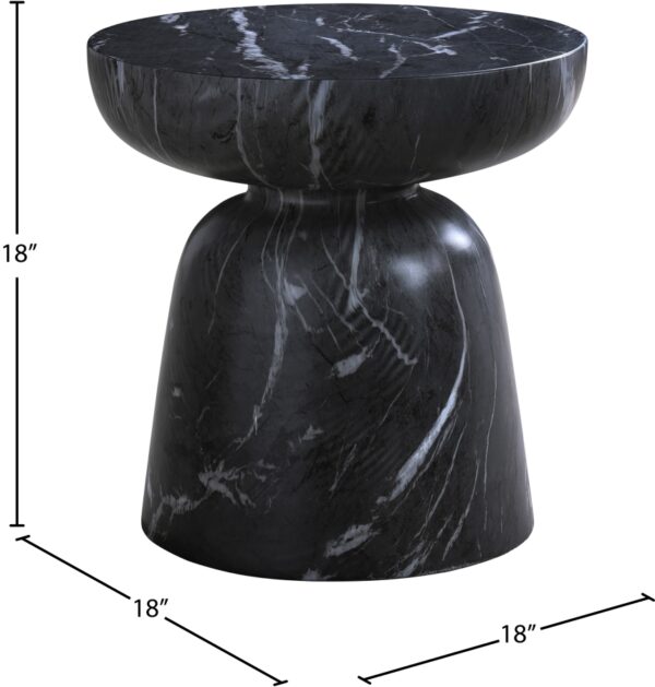 Avellino Marble Finish Indoor / Outdoor Concrete End Table
