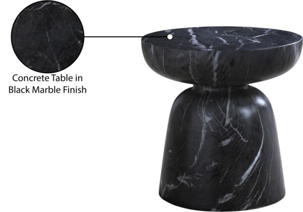 Avellino Marble Finish Indoor / Outdoor Concrete End Table