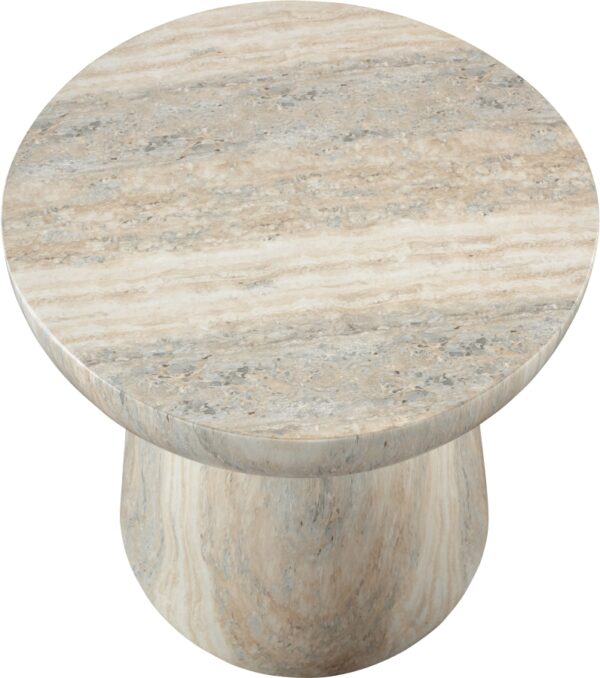 Avellino Travertine Finish Indoor / Outdoor Concrete End Table