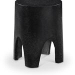 Foligno Terrazzo Pattern Finish Indoor / Outdoor Concrete End Table