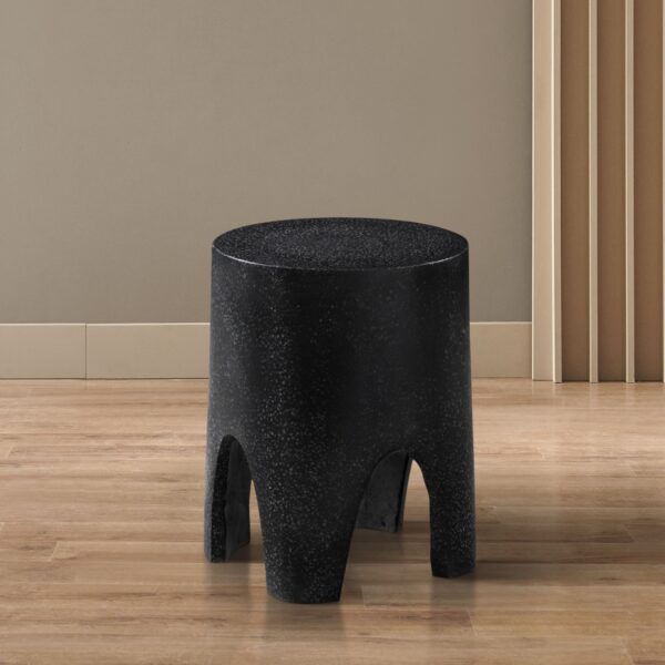 Foligno Terrazzo Pattern Finish Indoor / Outdoor Concrete End Table