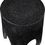 Foligno Terrazzo Pattern Finish Indoor / Outdoor Concrete End Table