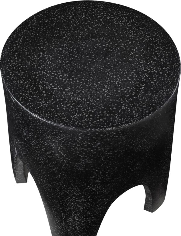 Foligno Terrazzo Pattern Finish Indoor / Outdoor Concrete End Table