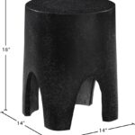 Foligno Terrazzo Pattern Finish Indoor / Outdoor Concrete End Table
