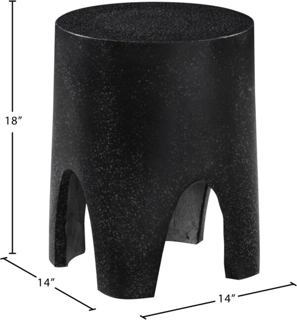 Foligno Terrazzo Pattern Finish Indoor / Outdoor Concrete End Table
