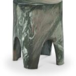 Foligno Marble Finish Indoor / Outdoor Concrete End Table