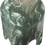 Foligno Marble Finish Indoor / Outdoor Concrete End Table