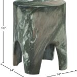 Foligno Marble Finish Indoor / Outdoor Concrete End Table