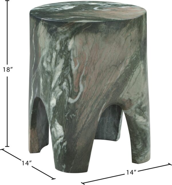 Foligno Marble Finish Indoor / Outdoor Concrete End Table