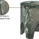 Foligno Marble Finish Indoor / Outdoor Concrete End Table