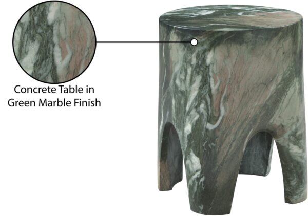 Foligno Marble Finish Indoor / Outdoor Concrete End Table