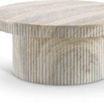 Legatto Travertine Finish Indoor/Outdoor Concrete Coffee Table