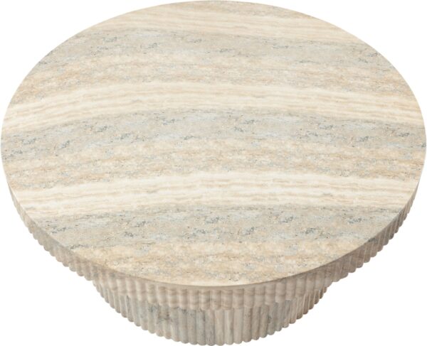 Legatto Travertine Finish Indoor/Outdoor Concrete Coffee Table