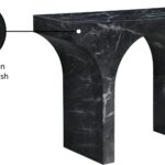 Pomezia Marble Finish Console Table