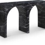 Faenza Marble Finish Console Table
