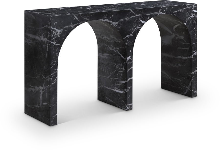 Faenza Marble Finish Console Table