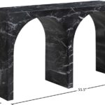 Faenza Marble Finish Console Table