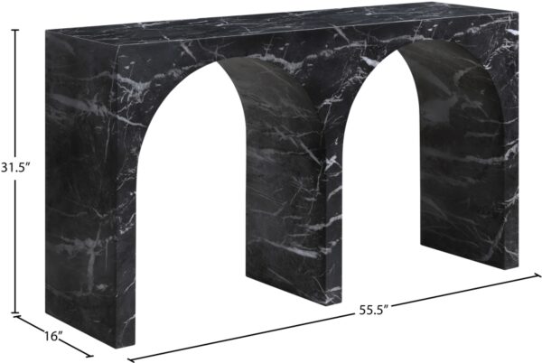 Faenza Marble Finish Console Table