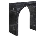 Faenza Marble Finish Console Table