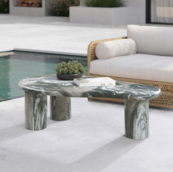 Sassari Marble Finish Indoor / Outdoor Concrete Coffee Table