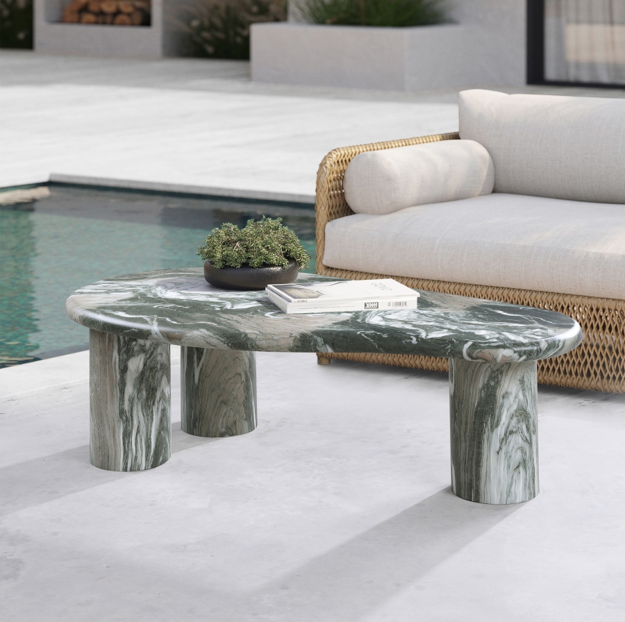 Sassari Marble Finish Indoor / Outdoor Concrete Coffee Table