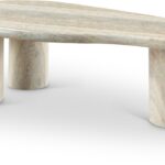 Sassari Travertine Finish Indoor / Outdoor Concrete Coffee Table