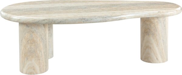 Sassari Travertine Finish Indoor / Outdoor Concrete Coffee Table