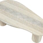 Sassari Travertine Finish Indoor / Outdoor Concrete Coffee Table