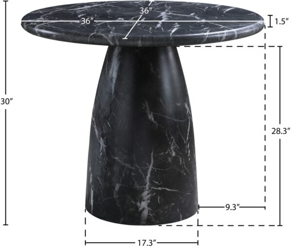 Cosenza Marble Finish Indoor / Outdoor Concrete Dining Table
