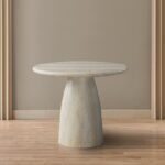 Cosenza Travertine Finish Indoor / Outdoor Concrete Dining Table
