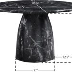 Cosenza Marble Finish Indoor / Outdoor Concrete Dining Table