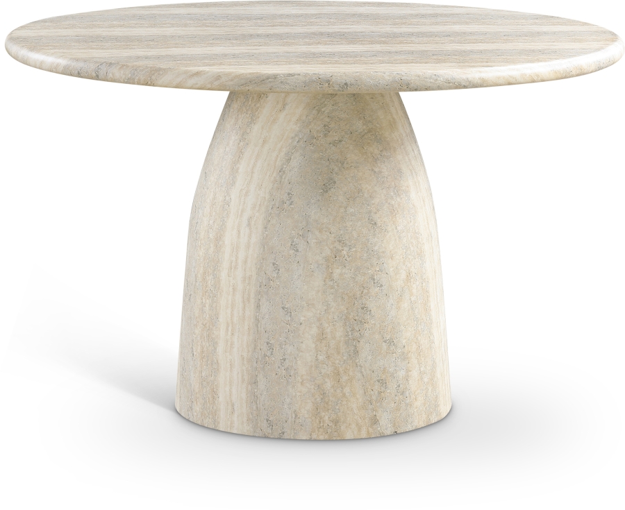 Cosenza Travertine Finish Indoor / Outdoor Concrete Dining Table