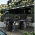 Cosenza Marble Finish Indoor / Outdoor Concrete Dining Table