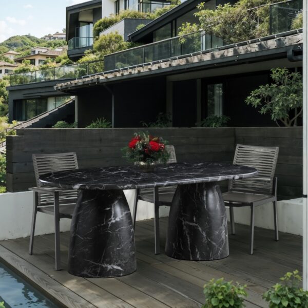 Cosenza Marble Finish Indoor / Outdoor Concrete Dining Table