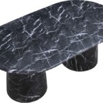 Cosenza Marble Finish Indoor / Outdoor Concrete Dining Table