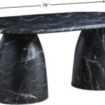 Cosenza Marble Finish Indoor / Outdoor Concrete Dining Table